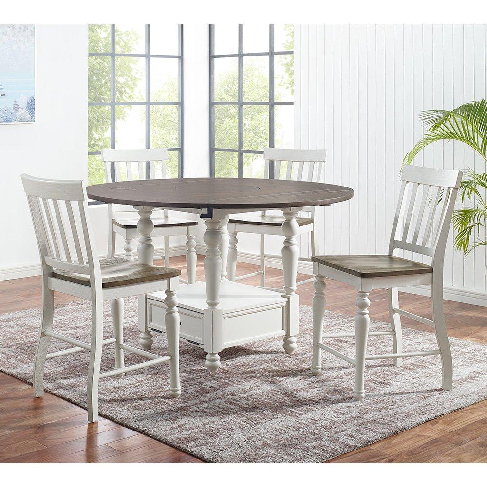 Rent to Own Steve Silver Joanna 5 Piece Round Counter Height Dining